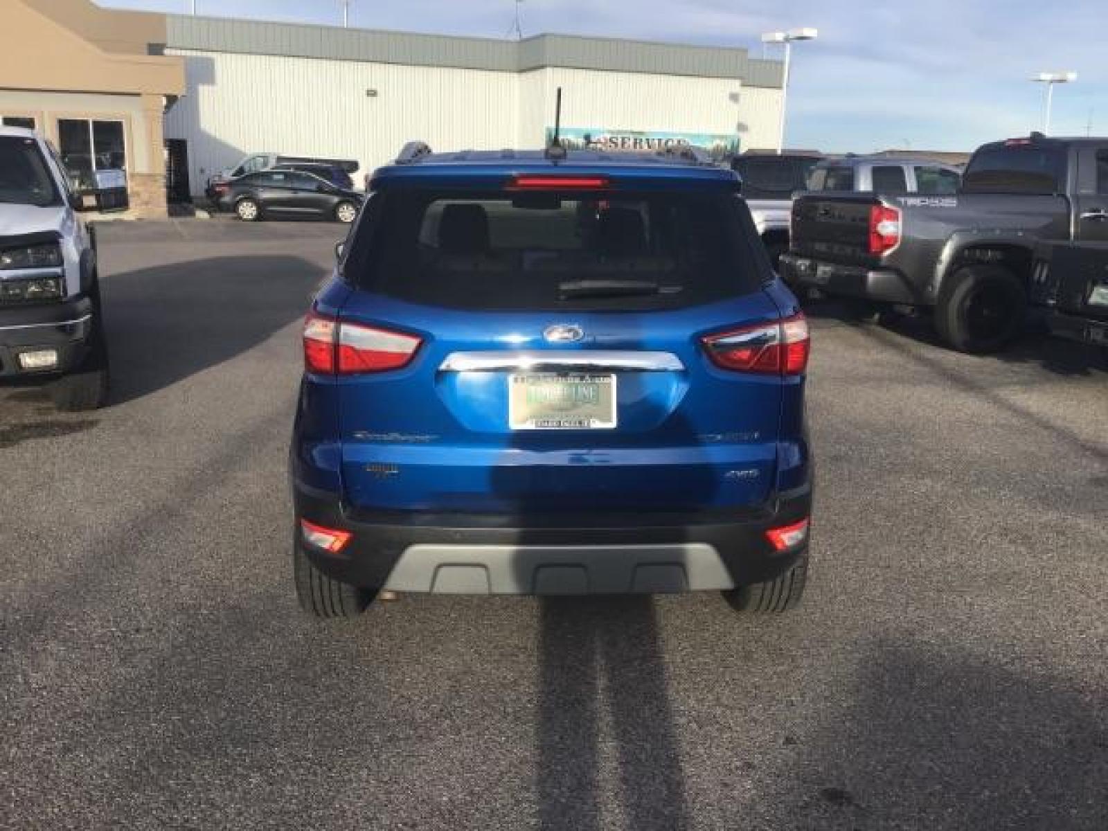 2020 Blue Candy Metallic Tinted Clearcoat /Medium Light Stone, leather Ford EcoSport Titanium AWD (MAJ6S3KL8LC) with an 2.0L L4 DOHC 16V engine, 6-Speed Automatic transmission, located at 1235 N Woodruff Ave., Idaho Falls, 83401, (208) 523-1053, 43.507172, -112.000488 - Photo #3