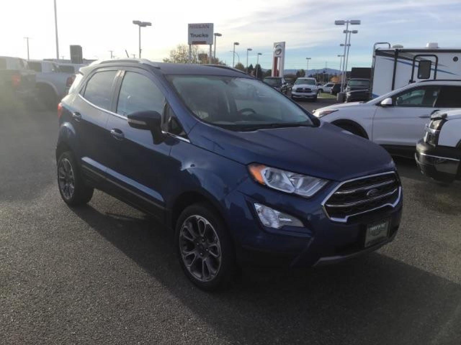 2020 Blue Candy Metallic Tinted Clearcoat /Medium Light Stone, leather Ford EcoSport Titanium AWD (MAJ6S3KL8LC) with an 2.0L L4 DOHC 16V engine, 6-Speed Automatic transmission, located at 1235 N Woodruff Ave., Idaho Falls, 83401, (208) 523-1053, 43.507172, -112.000488 - Photo #6