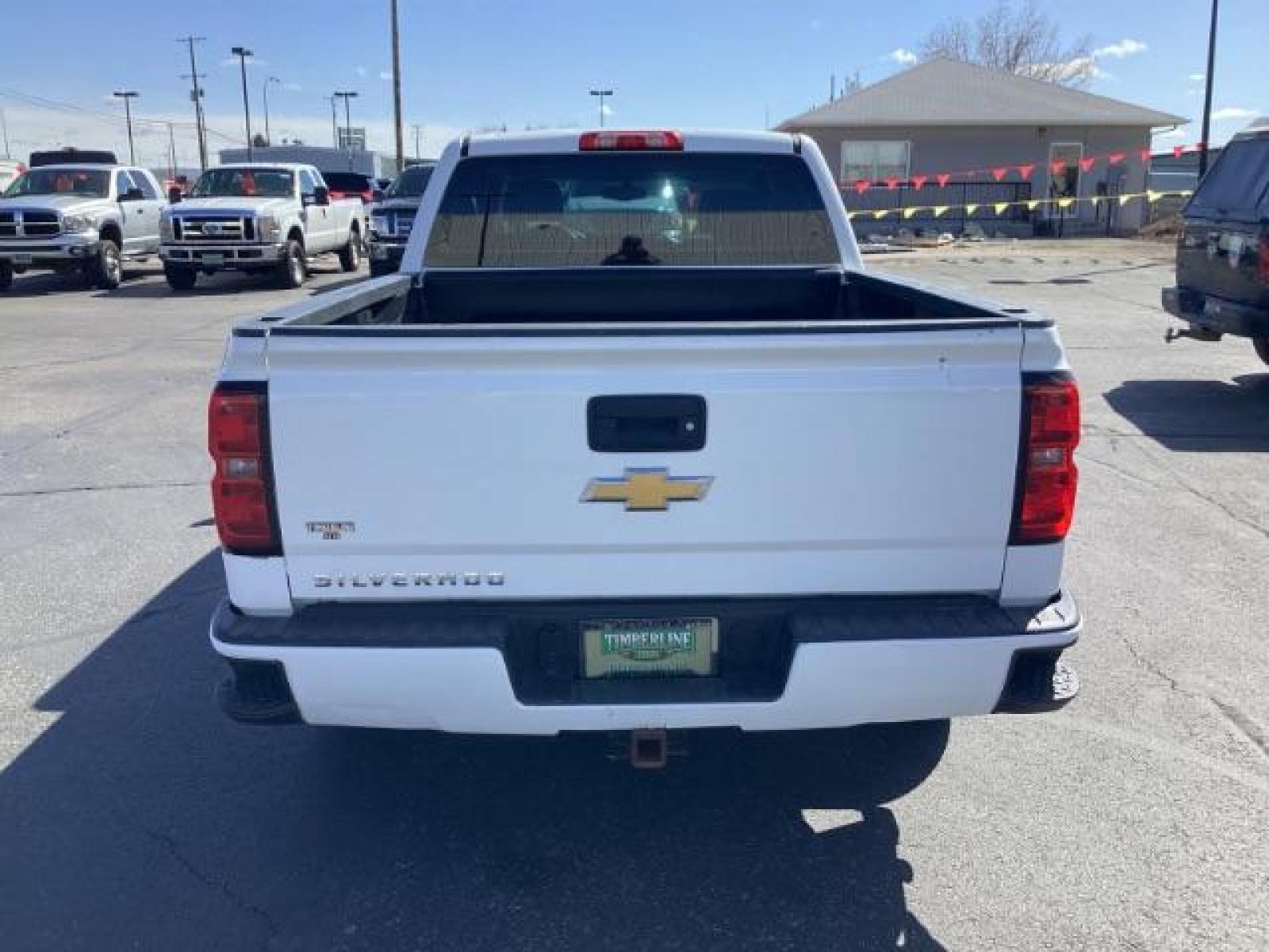 2014 Summit White /Jet Black/Dark Ash Chevrolet Silverado 1500 Work Truck 1WT Crew Cab Long Box 4WD (3GCUKPEC9EG) with an 5.3L V8 OHV 16V engine, 6-Speed Automatic transmission, located at 1235 N Woodruff Ave., Idaho Falls, 83401, (208) 523-1053, 43.507172, -112.000488 - Photo #3