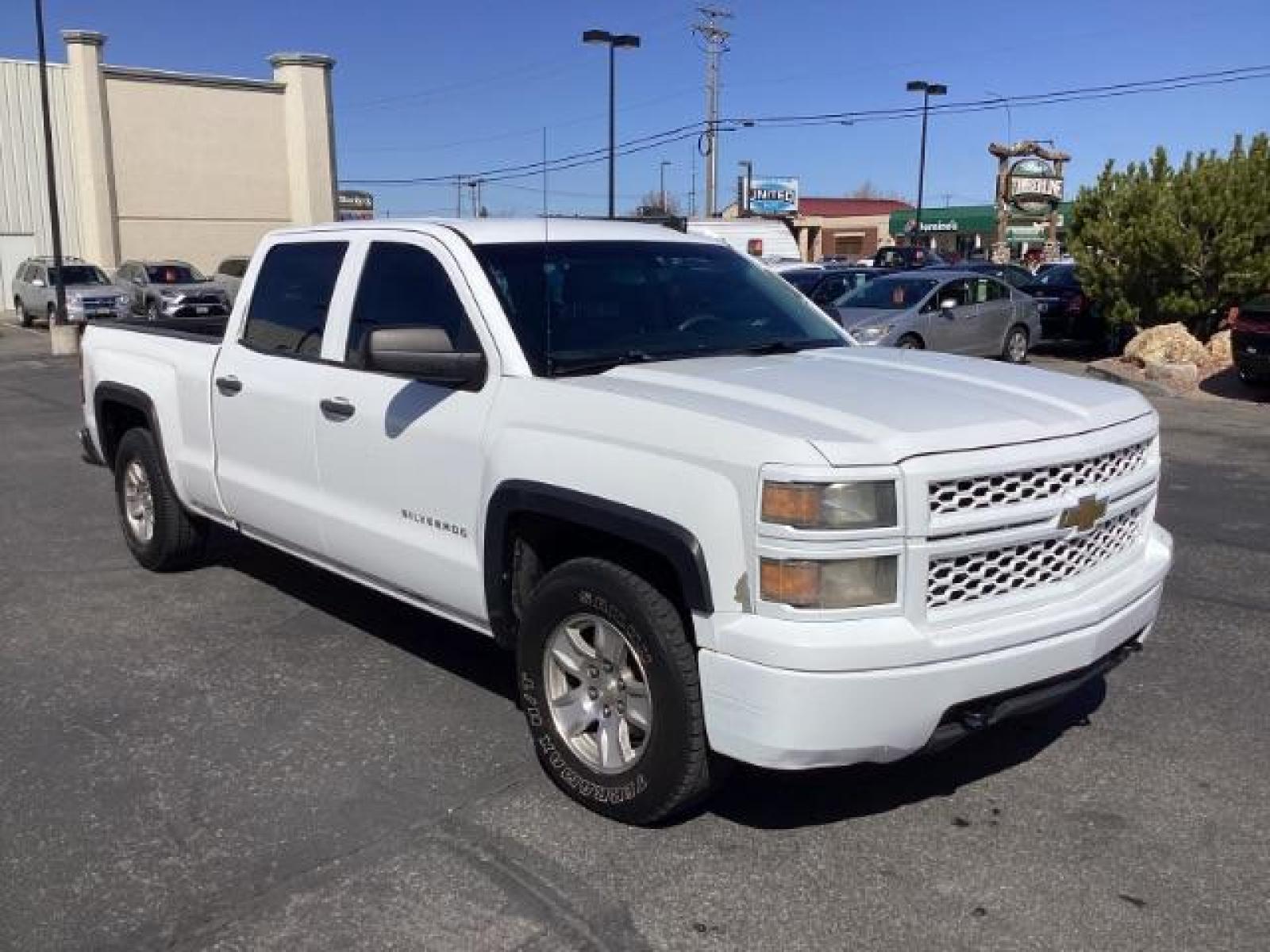 2014 Summit White /Jet Black/Dark Ash Chevrolet Silverado 1500 Work Truck 1WT Crew Cab Long Box 4WD (3GCUKPEC9EG) with an 5.3L V8 OHV 16V engine, 6-Speed Automatic transmission, located at 1235 N Woodruff Ave., Idaho Falls, 83401, (208) 523-1053, 43.507172, -112.000488 - Photo #6
