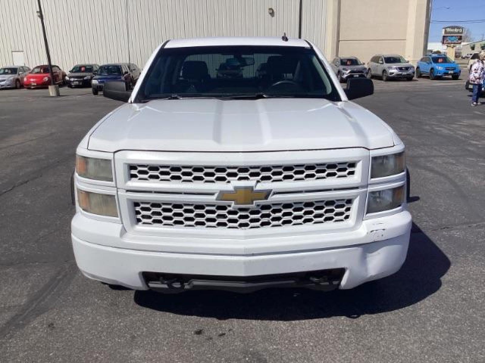 2014 Summit White /Jet Black/Dark Ash Chevrolet Silverado 1500 Work Truck 1WT Crew Cab Long Box 4WD (3GCUKPEC9EG) with an 5.3L V8 OHV 16V engine, 6-Speed Automatic transmission, located at 1235 N Woodruff Ave., Idaho Falls, 83401, (208) 523-1053, 43.507172, -112.000488 - Photo #7