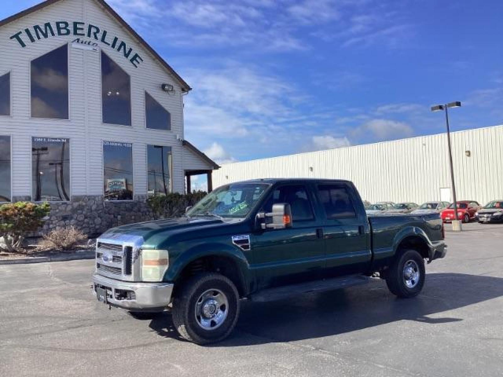 2008 GREEN Ford F-250 SD XLT (1FTSW21R48E) with an 6.4l engine, AUTO transmission, located at 1235 N Woodruff Ave., Idaho Falls, 83401, (208) 523-1053, 43.507172, -112.000488 - The 2008 Ford F-250 XLT with the 6.4L engine was a part of the Super Duty lineup, known for its robust performance and capabilities. Here are some of the key features you might find on the 2008 Ford F-250 XLT 6.4L: 6.4L Power Stroke Diesel Engine: The 2008 F-250 XLT is typically equipped with a 6.4 - Photo #0