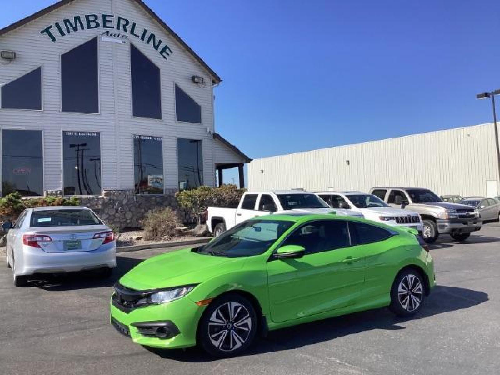 2016 Honda Civic EX-T Coupe CVT (2HGFC3B3XGH) with an 1.5L L4 SOHC 16V engine, Continuously Variable Transmission transmission, located at 1235 N Woodruff Ave., Idaho Falls, 83401, (208) 523-1053, 43.507172, -112.000488 - The 2016 Honda Civic EX coupe offers a blend of sportiness, efficiency, and technology. Here are some key features you can expect: Engine: The EX trim typically comes with a 2.0-liter four-cylinder engine that delivers a good balance of power and fuel efficiency. Transmission: It is usually paired - Photo #0