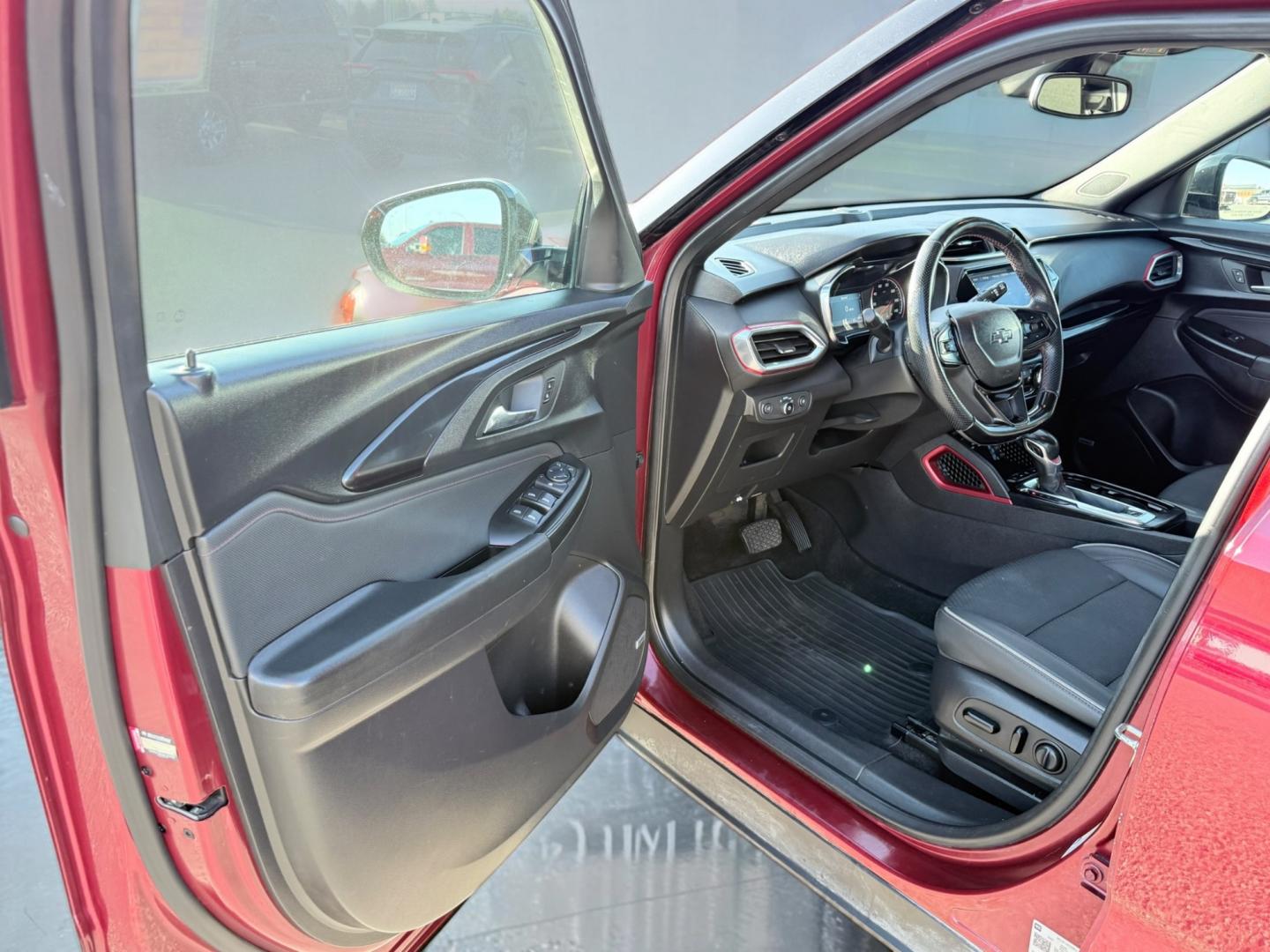2023 Crimson Metallic /Jet Black w/Red Accents Chevrolet TrailBlazer RS (KL79MUSL8PB) with an 3 Cyl, 1.3L engine, 9-speed automatic transmission, located at 1175 N Woodruff Ave, Idaho Falls, ID, 83401, 43.506901, -111.999657 - <b>Vehicle Details</b><br>Pre-owned 2023 Chevrolet TrailBlazer RS AWD in Idaho Falls, ID delivers bold style, confident traction, and modern comfort in a versatile compact SUV package. Powered by a 3-cylinder, 1.3L gasoline engine, this Chevrolet TrailBlazer RS is designed for responsive performance- Photo#11