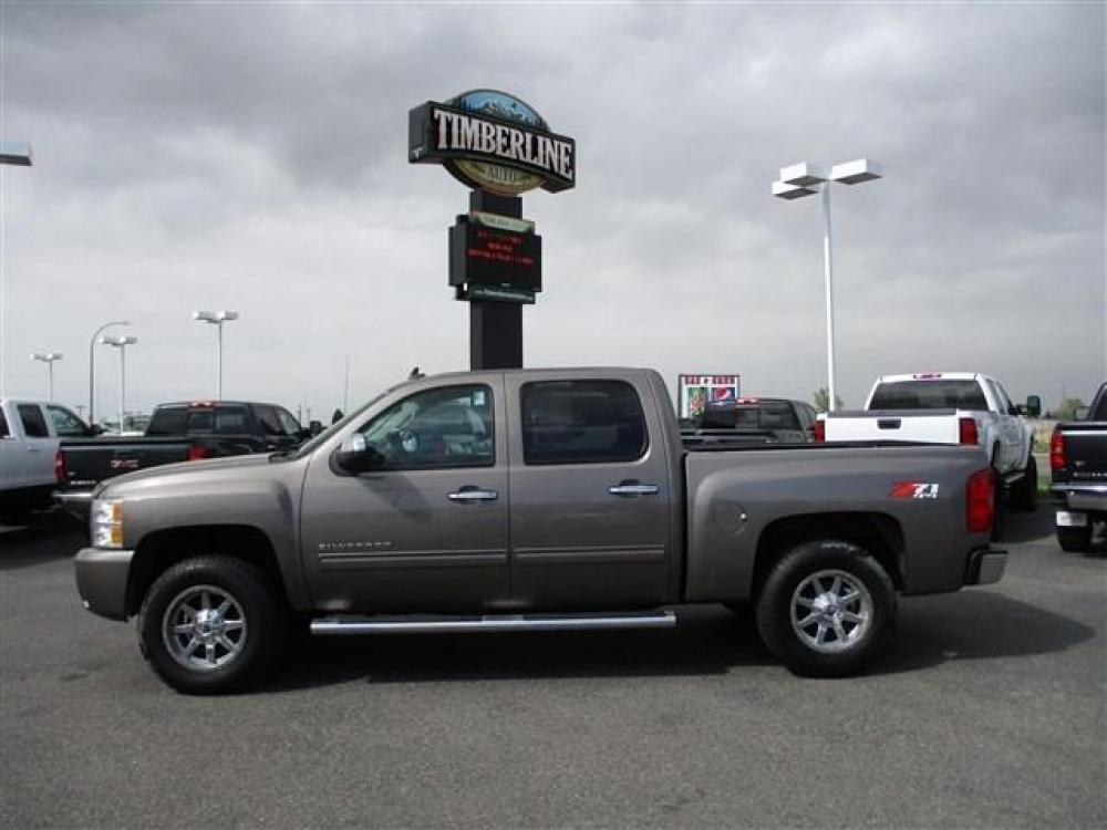 2013 GRAY /BLACK CHEVROLET SILVERADO K1500 LTZ (3GCPKTE74DG) with an 8 engine, Automatic transmission, located at 1580 E Lincoln Rd, Idaho Falls, ID, 83401, (208) 523-4000, 0.000000, 0.000000 - For more information or to arrange a test drive come see us at 1235 N Woodruff in Idaho Falls. FOR INQUIRIES CONTACT OUR INTERNET SALES MANAGER, KENDRICK, AT 435-512-0785. To view all of our inventory please visit us at www.timberlineautosales.com.<br><a href=''https://app.acuityscheduling.com/sched - Photo #2