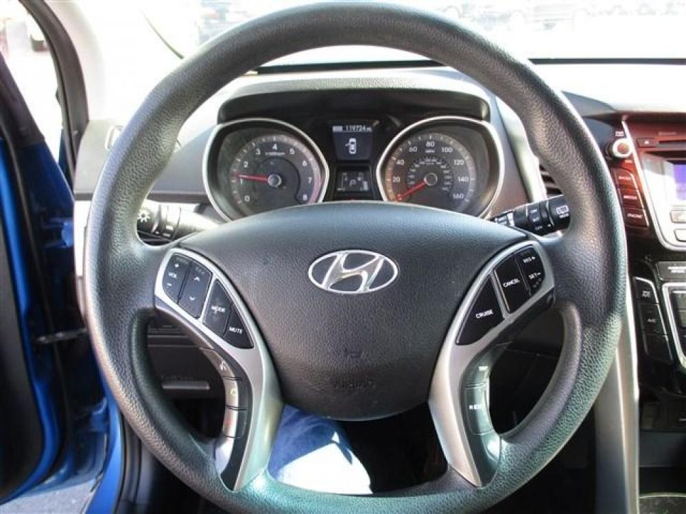 2017 BLUE /BLACK HYUNDAI ELANTRA GT (KMHD35LH3HU) with an 4 engine, Automatic transmission, located at 1580 E Lincoln Rd, Idaho Falls, ID, 83401, (208) 523-4000, 0.000000, 0.000000 - This is a sporty lookin, fun, zip around GT hatchback! Great blue exterior color with great tread on the tires. Inviting cloth interior. Automatic transmission with manual mode for when you're feeling like it's time to punch it. Steering wheel controls and good AC / heat. Plenty of trunk space. You' - Photo #10