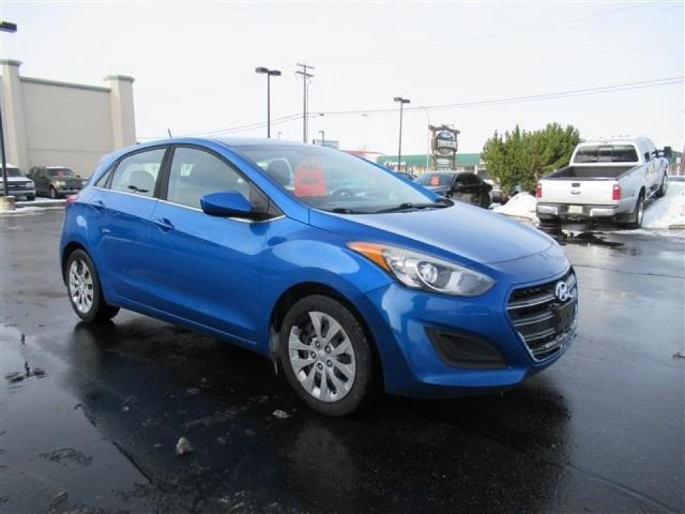 2017 BLUE /BLACK HYUNDAI ELANTRA GT (KMHD35LH3HU) with an 4 engine, Automatic transmission, located at 1580 E Lincoln Rd, Idaho Falls, ID, 83401, (208) 523-4000, 0.000000, 0.000000 - This is a sporty lookin, fun, zip around GT hatchback! Great blue exterior color with great tread on the tires. Inviting cloth interior. Automatic transmission with manual mode for when you're feeling like it's time to punch it. Steering wheel controls and good AC / heat. Plenty of trunk space. You' - Photo #6