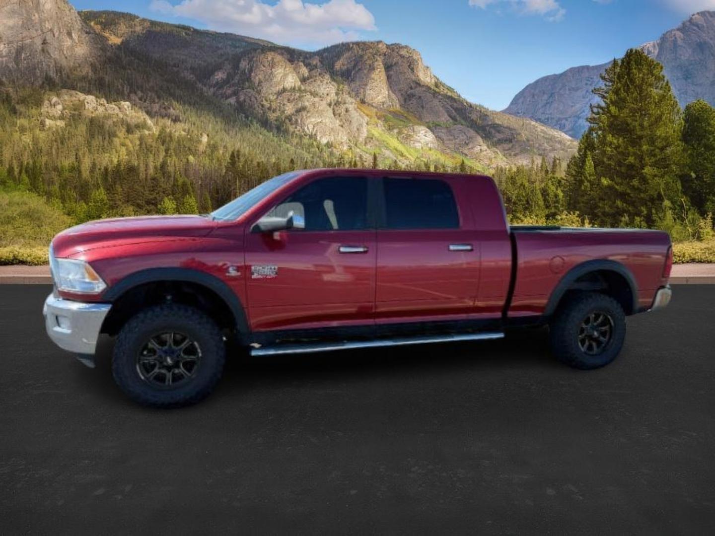 2011 MAROON /Light Pebble Beige/Bark Brown Leather Interior Dodge Ram 2500 Laramie Mega Cab 4WD (3D7UT2HL8BG) with an 6.7L L6 OHV 24V TURBO DIESEL engine, 5-Speed Automatic transmission, located at 1235 N Woodruff Ave., Idaho Falls, 83401, (208) 523-1053, 43.507172, -112.000488 - At Timberline Auto, finding a great deal on your next vehicle is always easy! Our experienced sales staff's goal is to help find you the right vehicle at the right price! Our knowledgeable finance department has options for almost any credit score. We offer extended service contract options to prote - Photo#0
