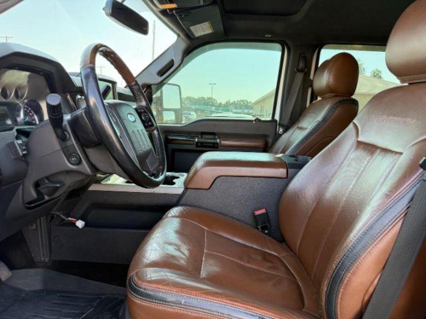 2014 WHITE /BROWN LEATHER Ford F350 (1FT8W3BT4EE) with an 67L engine, Automatic transmission, located at 1175 N Woodruff Ave, Idaho Falls, ID, 83401, 43.506901, -111.999657 - Photo#28