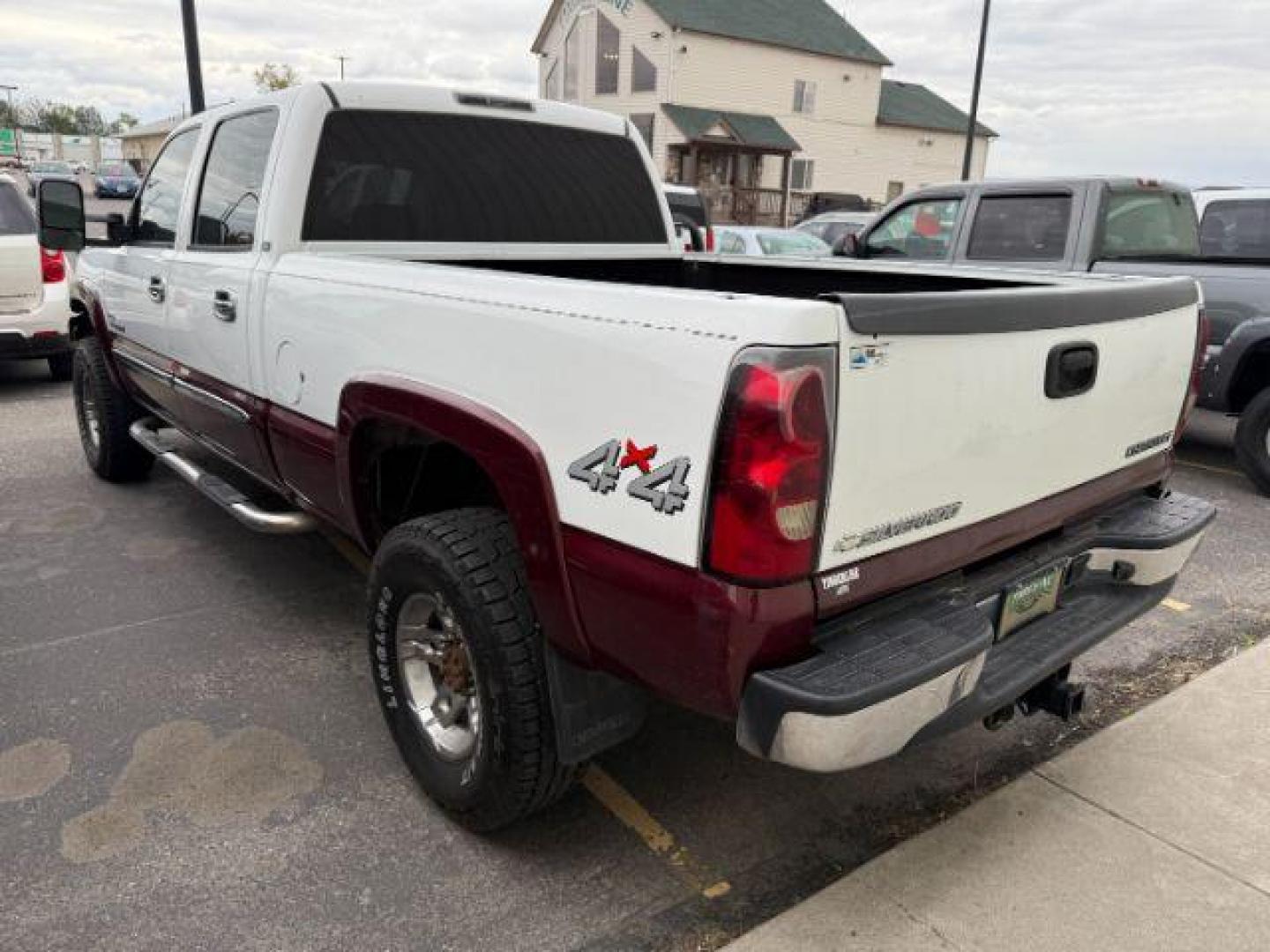2004 Summit White /Tan Chevrolet Silverado 2500HD LS (1GCHK23144F) with an Duramax 6.6L V-8 diesel direct injection engine, AUTOMATIC transmission, located at 1235 N Woodruff Ave., Idaho Falls, 83401, (208) 523-1053, 43.507172, -112.000488 - At Timberline Auto, finding a great deal on your next vehicle is always easy! Our experienced sales staff's goal is to help find you the right vehicle at the right price! Our knowledgeable finance department has options for almost any credit score. We offer extended service contract options to prote - Photo#1