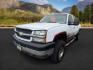 2004 Summit White /Tan Chevrolet Silverado 2500HD LS (1GCHK23144F) with an Duramax 6.6L V-8 diesel direct injection engine, AUTOMATIC transmission, located at 1235 N Woodruff Ave., Idaho Falls, 83401, (208) 523-1053, 43.507172, -112.000488 - At Timberline Auto, finding a great deal on your next vehicle is always easy! Our experienced sales staff's goal is to help find you the right vehicle at the right price! Our knowledgeable finance department has options for almost any credit score. We offer extended service contract options to prote - Photo#0