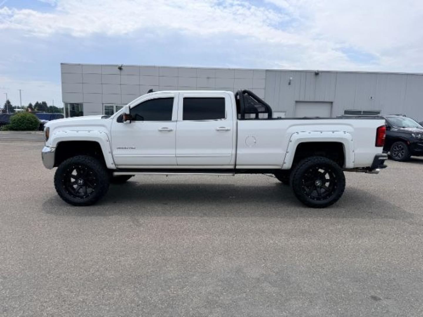 2015 WHITE /Jet Black GMC Sierra 3500HD (1GT422CG8FF) with an 60L V8 OHV 16V FFV engine, Automatic transmission, located at 1175 N Woodruff Ave, Idaho Falls, ID, 83401, 43.506901, -111.999657 - At Timberline Auto, finding a great deal on your next vehicle is always easy! Our experienced sales staff goal is to help find you the right vehicle at the right price! Our knowledgeable finance department has options for almost any credit score. We offer extended service contract options to prot- Photo#1