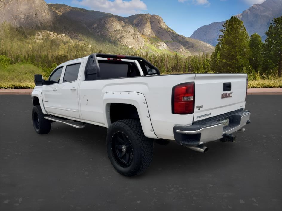 2015 WHITE /Jet Black GMC Sierra 3500HD (1GT422CG8FF) with an 60L V8 OHV 16V FFV engine, Automatic transmission, located at 1175 N Woodruff Ave, Idaho Falls, ID, 83401, 43.506901, -111.999657 - At Timberline Auto, finding a great deal on your next vehicle is always easy! Our experienced sales staff goal is to help find you the right vehicle at the right price! Our knowledgeable finance department has options for almost any credit score. We offer extended service contract options to prot- Photo#2