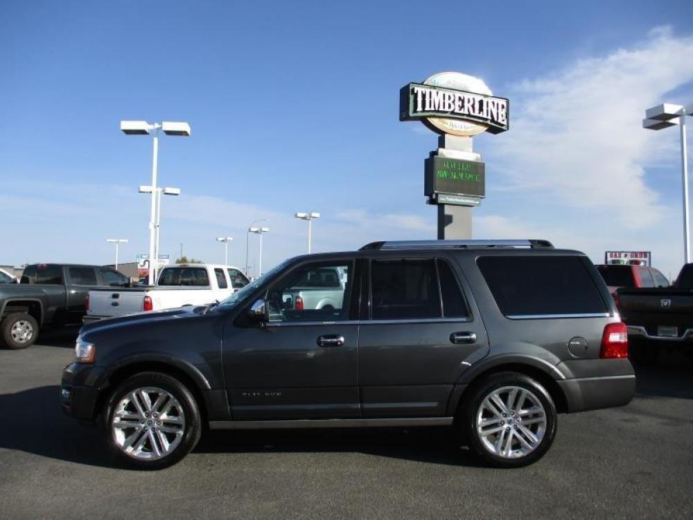 2015 GRAY /BLACK FORD EXPEDITION PLATINUM (1FMJU1MT5FE) with an 6 engine, Automatic transmission, located at 1580 E Lincoln Rd, Idaho Falls, ID, 83401, (208) 523-4000, 0.000000, 0.000000 - 3.5L ECOBOOST- 4WD- FULL SIZED SUV- DRIVEN 75,722 MILES- LEATHER INTERIOR. At Timberline Auto it is always easy to find a great deal for a great vehicle. We pride ourselves on our ability to go the extra mile. With our exprerienced sales team we will be able to find you the right rig here on ou - Photo #3