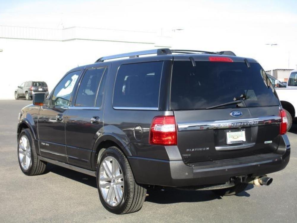 2015 GRAY /BLACK FORD EXPEDITION PLATINUM (1FMJU1MT5FE) with an 6 engine, Automatic transmission, located at 1580 E Lincoln Rd, Idaho Falls, ID, 83401, (208) 523-4000, 0.000000, 0.000000 - 3.5L ECOBOOST- 4WD- FULL SIZED SUV- DRIVEN 75,722 MILES- LEATHER INTERIOR. At Timberline Auto it is always easy to find a great deal for a great vehicle. We pride ourselves on our ability to go the extra mile. With our exprerienced sales team we will be able to find you the right rig here on ou - Photo #4