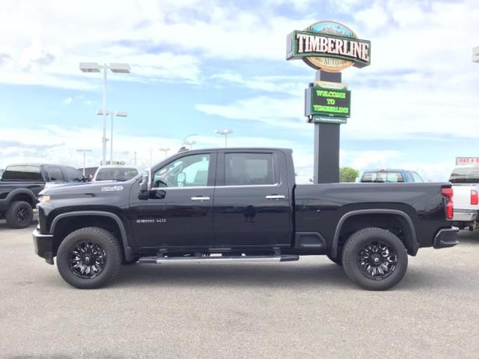 2022 Black /Jet Black Chevrolet Silverado 3500HD High Country Crew Cab 4WD (1GC4YVEY5NF) with an 6.6L V8 OHV 32V TURBO DIESEL engine, 6-Speed Automatic transmission, located at 1235 N Woodruff Ave., Idaho Falls, 83401, (208) 523-1053, 43.507172, -112.000488 - Photo #1