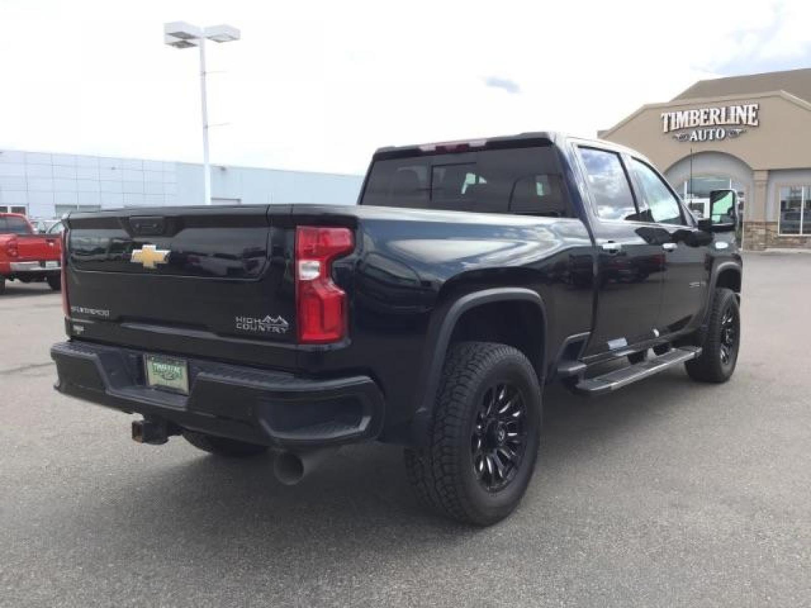 2022 Black /Jet Black Chevrolet Silverado 3500HD High Country Crew Cab 4WD (1GC4YVEY5NF) with an 6.6L V8 OHV 32V TURBO DIESEL engine, 6-Speed Automatic transmission, located at 1235 N Woodruff Ave., Idaho Falls, 83401, (208) 523-1053, 43.507172, -112.000488 - Photo #3