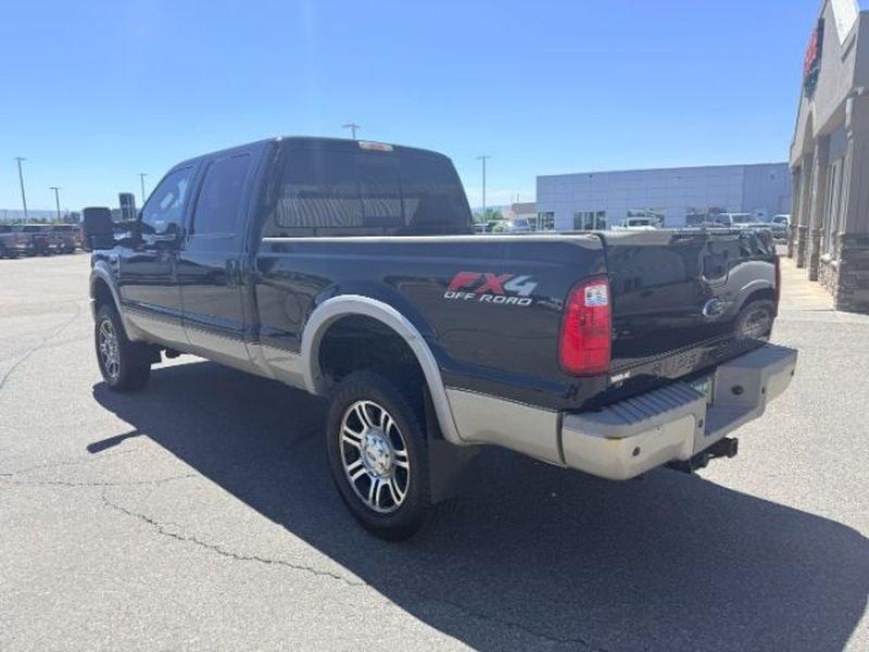 2010 Dark Blue Pearl /Chaparral Brown Ford F-250 King Ranch (1FTSW2BR2AE) with an V8, 6.4L engine, 5-speed automatic transmission, located at 1175 N Woodruff Ave, Idaho Falls, ID, 83401, 43.506901, -111.999657 - <b>Vehicle Details</b><br>Pre-owned 2010 Ford F-250 Super Duty King Ranch 4WD Diesel for sale in Idaho Falls, ID. This powerful heavy-duty pickup is built for serious towing, hauling, and everyday confidence on the road or jobsite. Under the hood, the V8 6.4L Diesel engine delivers the strength driv- Photo#2