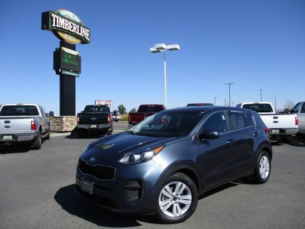 2018 BLUE /GREY KIA SPORTAGE LX (KNDPM3AC0J7) with an 4 engine, Automatic transmission, located at 1580 E Lincoln Rd, Idaho Falls, ID, 83401, (208) 523-4000, 0.000000, 0.000000 - 2.4L 4C- WAGON- 4WD- DRIVEN 39,987 MILES- CLOTH INTERIOR. At Timberline Auto it is always easy to find a great deal for a great vehicle. We pride ourselves on our ability to go the extra mile. With our exprerienced sales team we will be able to find you the right rig here on our lot or we can t - Photo #0