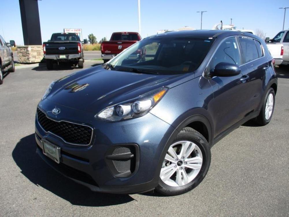 2018 BLUE /GREY KIA SPORTAGE LX (KNDPM3AC0J7) with an 4 engine, Automatic transmission, located at 1580 E Lincoln Rd, Idaho Falls, ID, 83401, (208) 523-4000, 0.000000, 0.000000 - 2.4L 4C- WAGON- 4WD- DRIVEN 39,987 MILES- CLOTH INTERIOR. At Timberline Auto it is always easy to find a great deal for a great vehicle. We pride ourselves on our ability to go the extra mile. With our exprerienced sales team we will be able to find you the right rig here on our lot or we can t - Photo #1