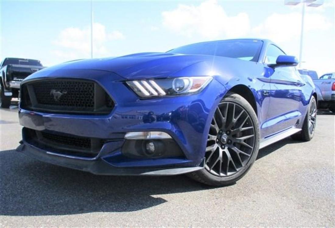 2016 BLUE /GREY FORD MUSTANG GT (1FA6P8CF5G5) with an 8 engine, Manual transmission, located at 1580 E Lincoln Rd, Idaho Falls, ID, 83401, (208) 523-4000, 0.000000, 0.000000 - Photo #1