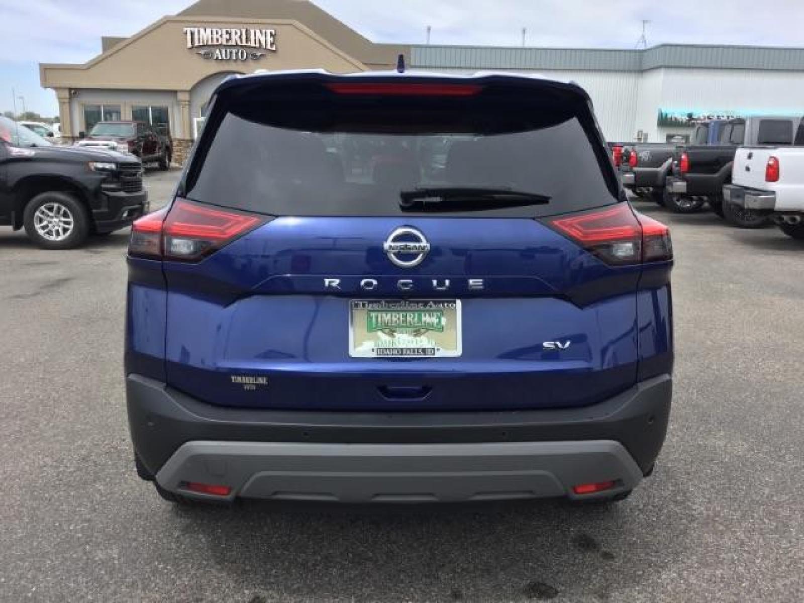 2021 Caspian Blue Metallic /Gray Nissan Rogue SV (5N1AT3BA7MC) with an 2.5L L4 DOHC 16V engine, Automatic transmission, located at 1235 N Woodruff Ave., Idaho Falls, 83401, (208) 523-1053, 43.507172, -112.000488 - Here is your chance at a late model, low mile, clean pre-owned Nissan Rogue with a lot of driver safety and comfort options! These cars can get up to 27 mpg in town and 35 mpg on the highway! Come see us today and take this SUV for a hassle-free test drive to see if it'll fit all your needs! At timb - Photo #2