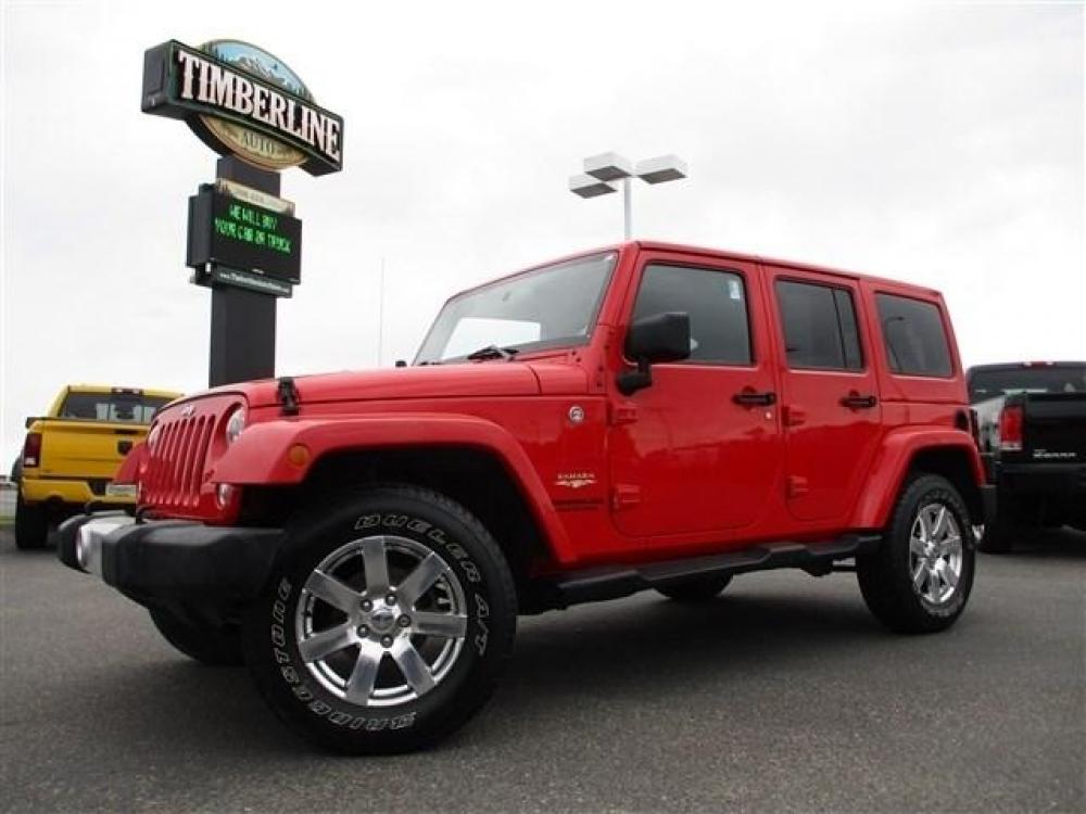 2015 RED JEEP WRANGLER UNLIMITED SAHARA (1C4BJWEG1FL) with an 6 engine, Automatic transmission, located at 1580 E Lincoln Rd, Idaho Falls, ID, 83401, (208) 523-4000, 0.000000, 0.000000 - Photo #0