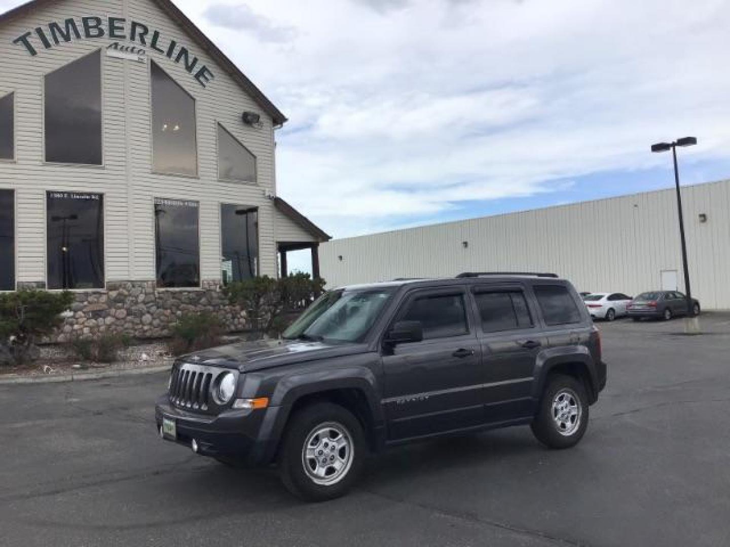 2017 GREY Jeep Patriot SPORT UTILITY 4-DR (1C4NJPBA4HD) with an 2.0L L4 DOHC 16V engine, Continuously Variable Transmission | 5-Speed Manua transmission, located at 1235 N Woodruff Ave., Idaho Falls, 83401, (208) 523-1053, 43.507172, -112.000488 - Photo#0