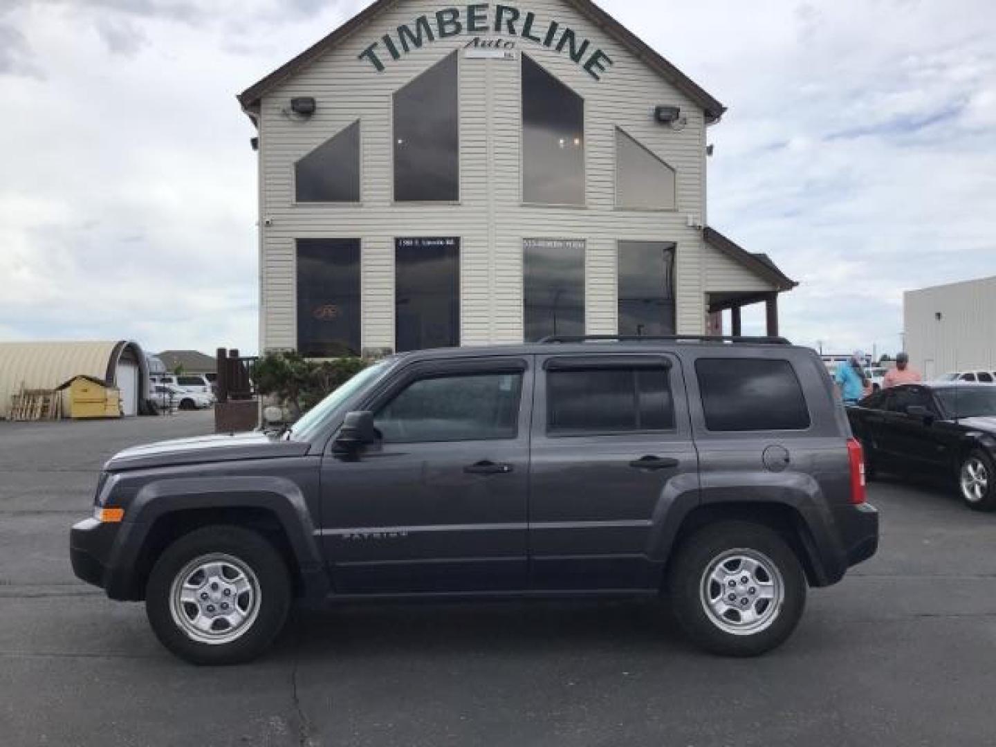 2017 GREY Jeep Patriot SPORT UTILITY 4-DR (1C4NJPBA4HD) with an 2.0L L4 DOHC 16V engine, Continuously Variable Transmission | 5-Speed Manua transmission, located at 1235 N Woodruff Ave., Idaho Falls, 83401, (208) 523-1053, 43.507172, -112.000488 - Photo#1