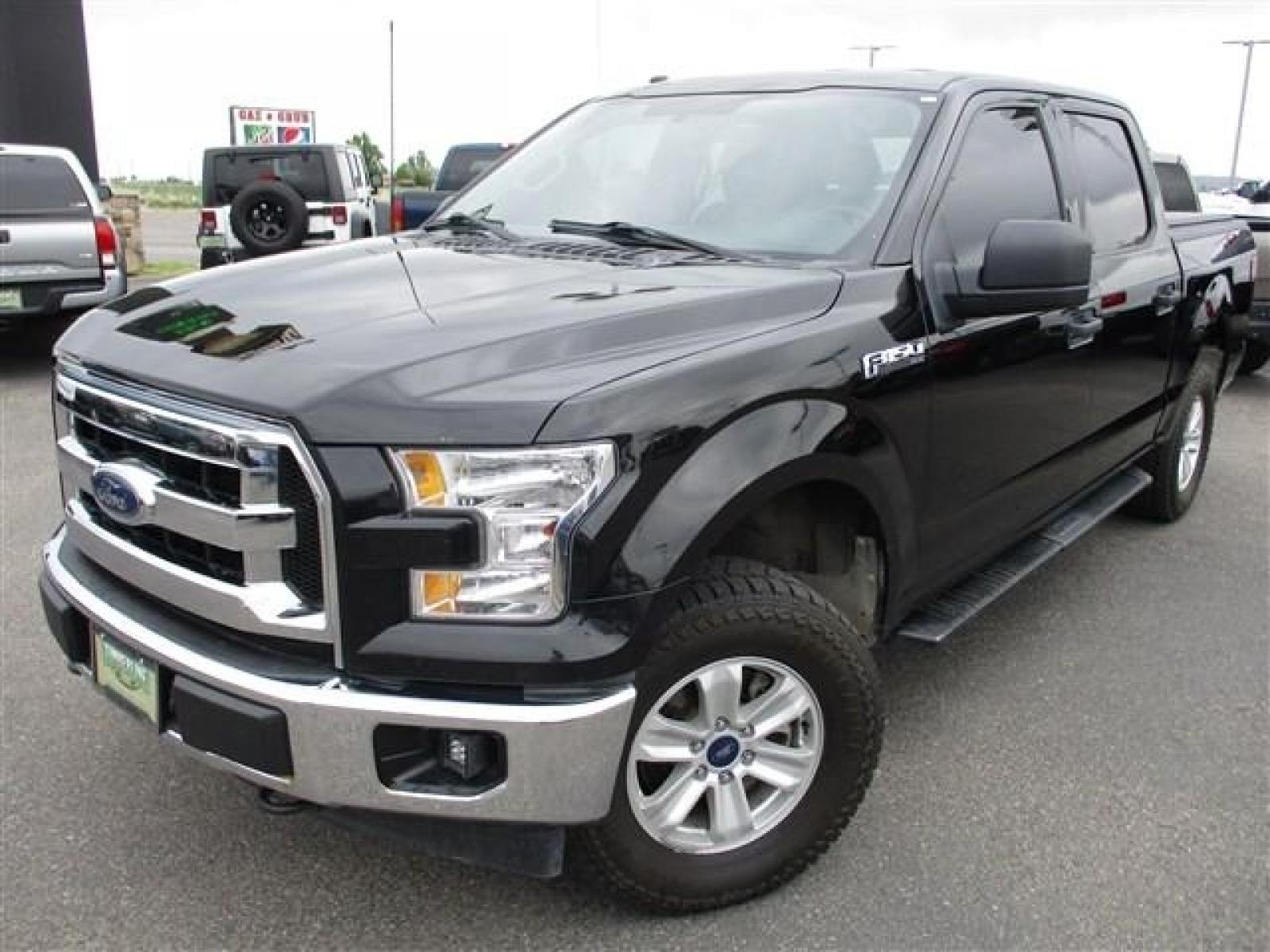 2017 BLACK /GREY FORD F150 XLT (1FTEW1EGXHF) with an 6 engine, Automatic transmission, located at 1580 E Lincoln Rd, Idaho Falls, ID, 83401, (208) 523-4000, 0.000000, 0.000000 - MotorTrend states this pickup has the ablility to achieve 18-25 MPG!! Body and paint are in amazing condition! Interior has no tears and nothing missing. Has the factory Ford running boards. Comes with a soft top tonneua cover, spray-in bedline, full sized rubber floor mats to protect the carpet und - Photo #1