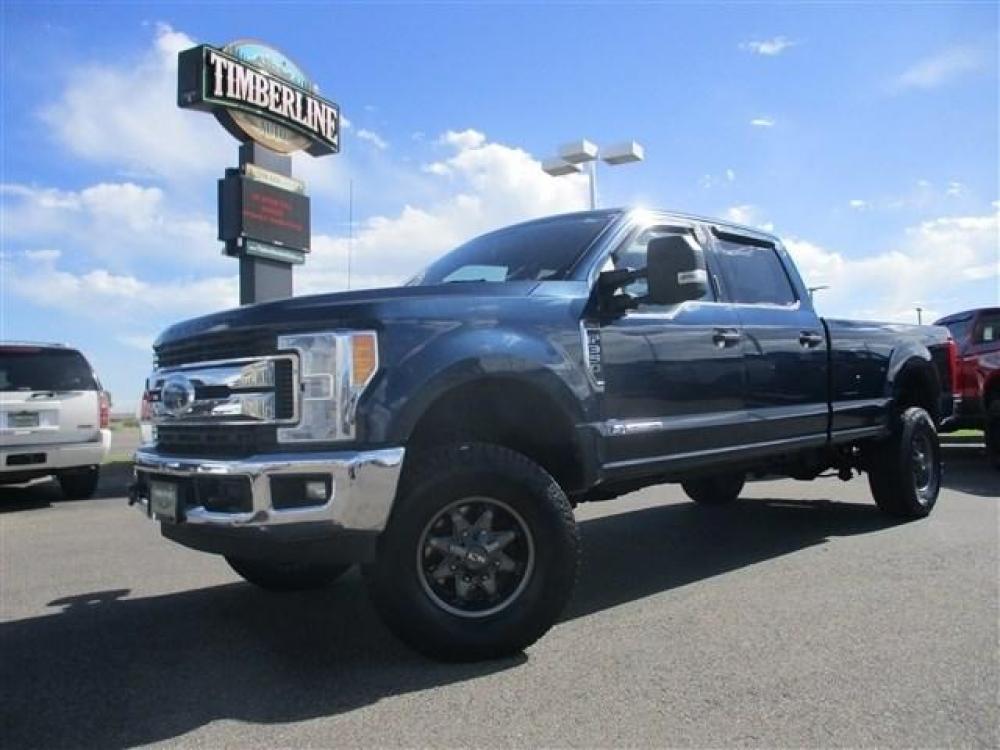 2017 BLUE /BLACK FORD F350 XLT (1FT8W3BT9HE) with an 8 engine, Automatic transmission, located at 1580 E Lincoln Rd, Idaho Falls, ID, 83401, (208) 523-4000, 0.000000, 0.000000 - 6.7L POWERSTROKE- 4WD- CREW CAB- LONG BED- DRIVEN 107,957 MILES- LEATHER INTERIOR. At Timberline Auto it is always easy to find a great deal for a great vehicle. We pride ourselves on our ability to go the extra mile. With our exprerienced sales team we will be able to find you the right rig - Photo #0