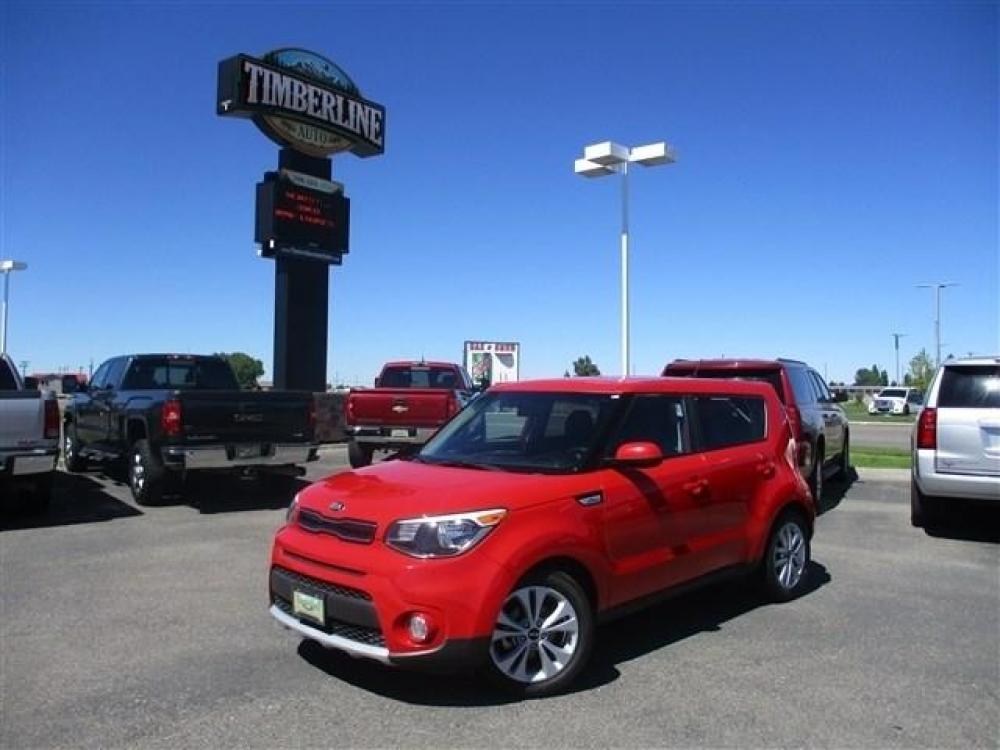 2019 RED /GREY KIA SOUL + (KNDJP3A55K7) with an 4 engine, Automatic transmission, located at 1580 E Lincoln Rd, Idaho Falls, ID, 83401, (208) 523-4000, 0.000000, 0.000000 - Photo #0