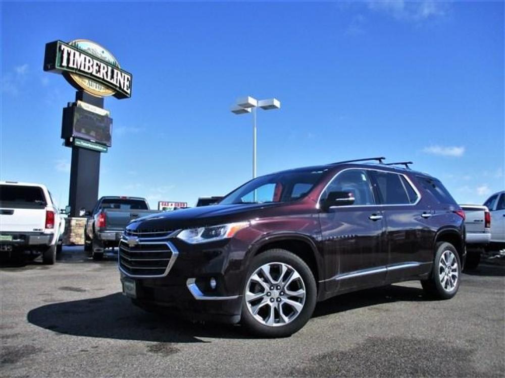 2020 PURPLE /GREY CHEVROLET TRAVERSE PREMIER (1GNEVKKW6LJ) with an 6 engine, Automatic transmission, located at 1580 E Lincoln Rd, Idaho Falls, ID, 83401, (208) 523-4000, 0.000000, 0.000000 - 3.6L V6- AWD- LEATHER INTERIOR. 3RD ROW SEATING- At Timberline Auto it is always easy to find a great deal for a great vehicle. We pride ourselves on our ability to go the extra mile. With our exprerienced sales team we will be able to find you the right rig here on our lot or we can track one d - Photo #0