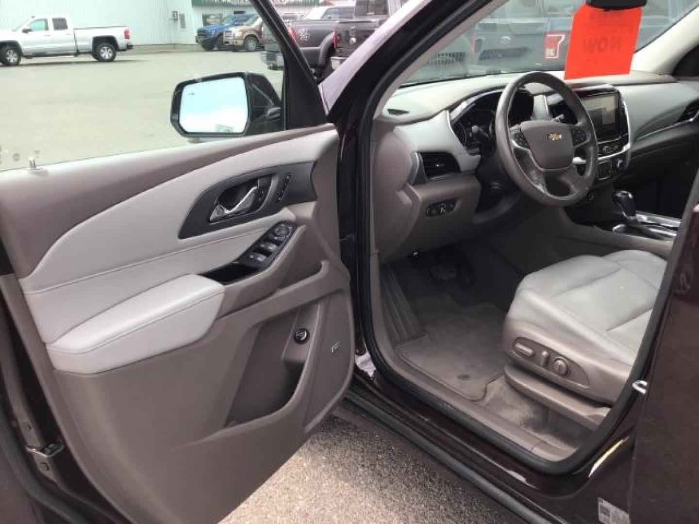 2020 Black Cherry Metallic /Jet Black/Dark Galvanized, leather Chevrolet Traverse Premier AWD (1GNEVKKW6LJ) with an 3.6L V6 DOHC 24V engine, 9-Speed Automatic transmission, located at 1235 N Woodruff Ave., Idaho Falls, 83401, (208) 523-1053, 43.507172, -112.000488 - Leather, 3rd row seating, rear entertainment, heated and cooled seats. **At Timberline Auto it is always easy to find a great deal on your next vehicle! Our experienced sales staff can help find the right vehicle that will fit your needs. Our knowledgeable finance department has options for almost a - Photo#9