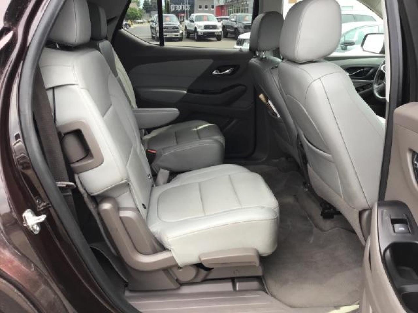 2020 Black Cherry Metallic /Jet Black/Dark Galvanized, leather Chevrolet Traverse Premier AWD (1GNEVKKW6LJ) with an 3.6L V6 DOHC 24V engine, 9-Speed Automatic transmission, located at 1235 N Woodruff Ave., Idaho Falls, 83401, (208) 523-1053, 43.507172, -112.000488 - Leather, 3rd row seating, rear entertainment, heated and cooled seats. **At Timberline Auto it is always easy to find a great deal on your next vehicle! Our experienced sales staff can help find the right vehicle that will fit your needs. Our knowledgeable finance department has options for almost a - Photo#16