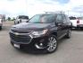 2020 Black Cherry Metallic /Jet Black/Dark Galvanized, leather Chevrolet Traverse Premier AWD (1GNEVKKW6LJ) with an 3.6L V6 DOHC 24V engine, 9-Speed Automatic transmission, located at 1235 N Woodruff Ave., Idaho Falls, 83401, (208) 523-1053, 43.507172, -112.000488 - Leather, 3rd row seating, rear entertainment, heated and cooled seats. **At Timberline Auto it is always easy to find a great deal on your next vehicle! Our experienced sales staff can help find the right vehicle that will fit your needs. Our knowledgeable finance department has options for almost a - Photo#1