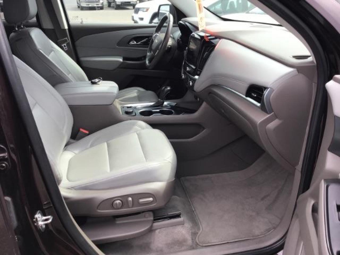 2020 Black Cherry Metallic /Jet Black/Dark Galvanized, leather Chevrolet Traverse Premier AWD (1GNEVKKW6LJ) with an 3.6L V6 DOHC 24V engine, 9-Speed Automatic transmission, located at 1235 N Woodruff Ave., Idaho Falls, 83401, (208) 523-1053, 43.507172, -112.000488 - Leather, 3rd row seating, rear entertainment, heated and cooled seats. **At Timberline Auto it is always easy to find a great deal on your next vehicle! Our experienced sales staff can help find the right vehicle that will fit your needs. Our knowledgeable finance department has options for almost a - Photo#21