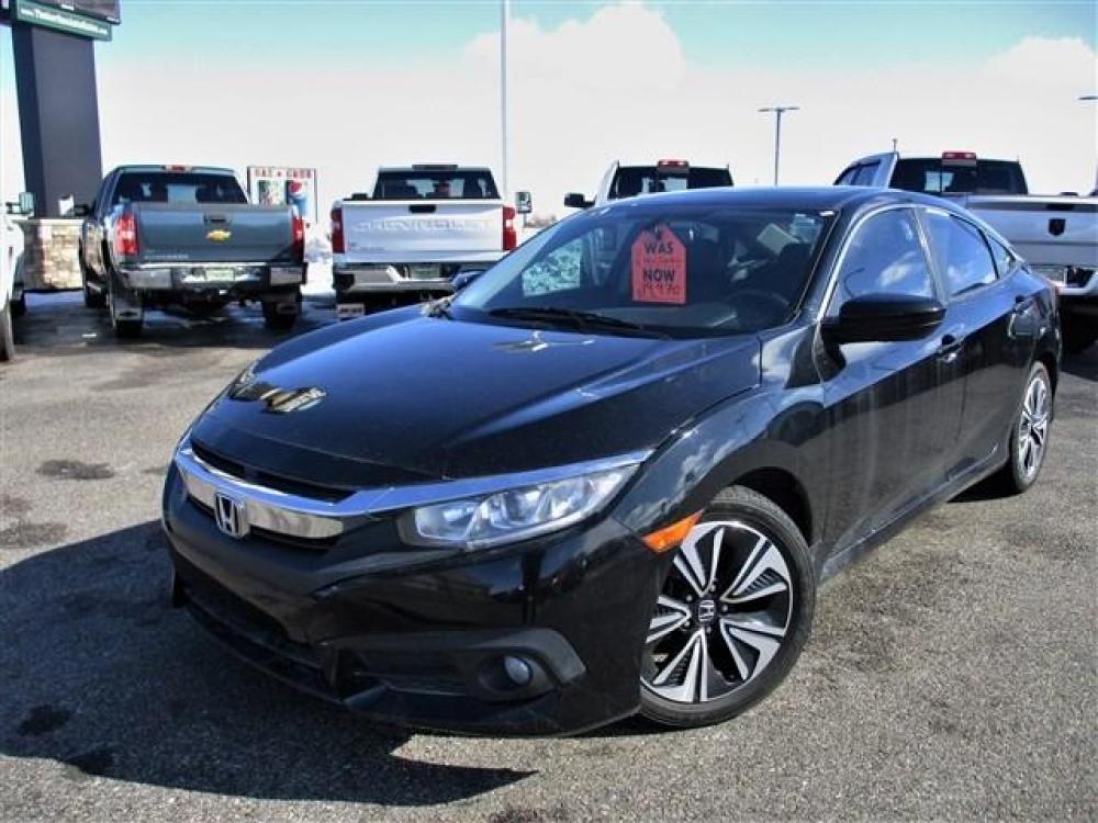 2017 BLACK /BLACK HONDA CIVIC EXL (19XFC1F78HE) with an 4 engine, Automatic transmission, located at 1580 E Lincoln Rd, Idaho Falls, ID, 83401, (208) 523-4000, 0.000000, 0.000000 - Photo #1