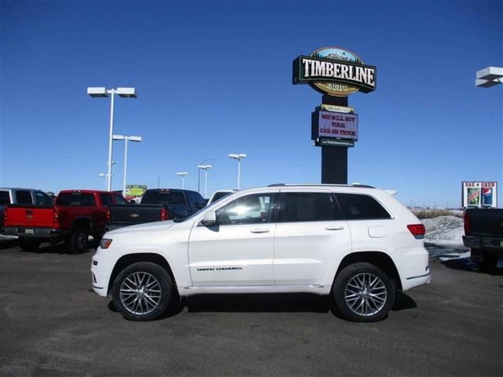 2018 WHITE /BLACK JEEP GRAND CHEROKEE SUMMIT (1C4RJFJTXJC) with an 8 engine, Automatic transmission, located at 1235 N Woodruff Ave., Idaho Falls, 83401, (208) 523-1053, 43.507172, -112.000488 - ADJUSTABLE RIDE HEIGHTH. FACTORY PREMIUM 20 INCH WHEELS. SLEEK COLOR MATCHED BUMPERS. SUMMIT PREMIUM LEATHER INTERIOR IN PERFECT CONDITION. HEATED AND COOLED SEATS. HEATED STEERING WHEEL. HEATED REAR SEATS. PARK ASSIST. LANE ASSIST. ECONOMY MODE. SPORT MODE. BLIND SPOT MINITOR. ADAPTIVE CRUISE CONTR - Photo #2