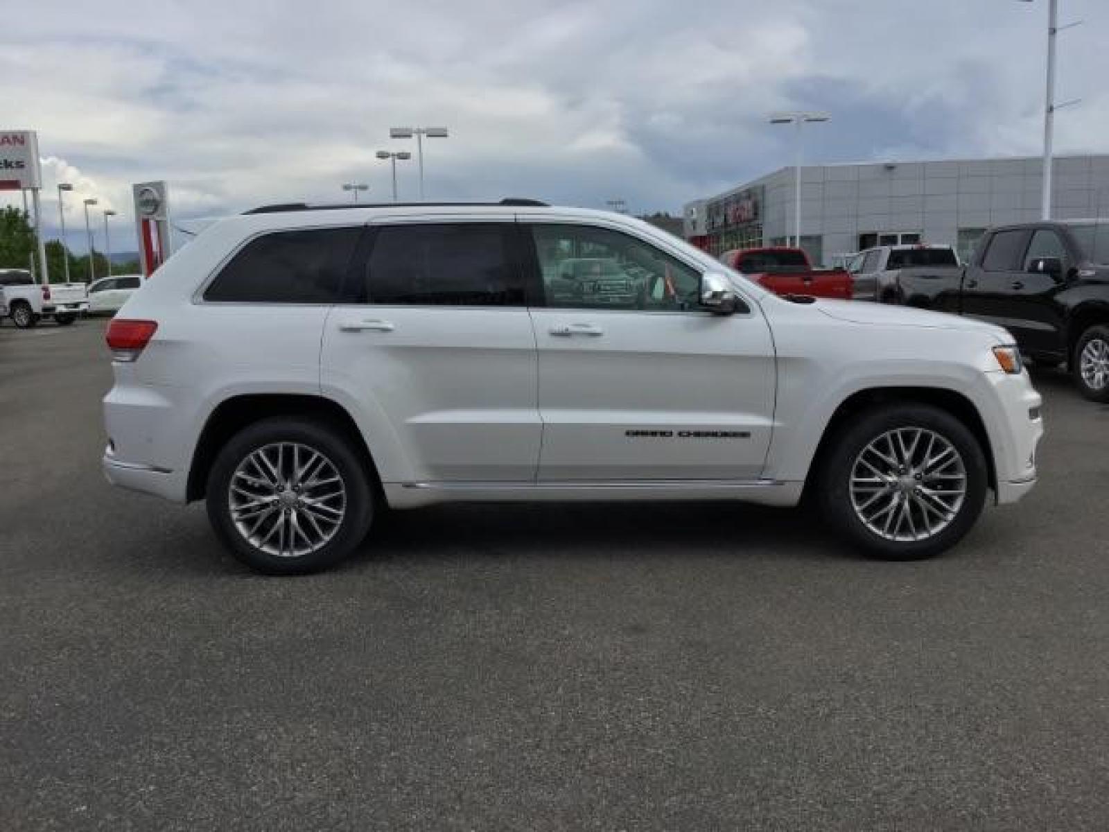 2018 Bright White Clear Coat /Black, leather Jeep Grand Cherokee Summit 4WD (1C4RJFJTXJC) with an 5.7L V8 OHV 16V engine, 8-Speed Automatic transmission, located at 1235 N Woodruff Ave., Idaho Falls, 83401, (208) 523-1053, 43.507172, -112.000488 - This later model Cherokee is equipped with adjustable ride height, factory 20 inch premium wheels, paint matched bumpers, SUMMIT premium leather interior that is in great shape, loads of comfort and safety options, terrain select, and a double sunroof! These Jeeps are in high demand and for a good r - Photo #6