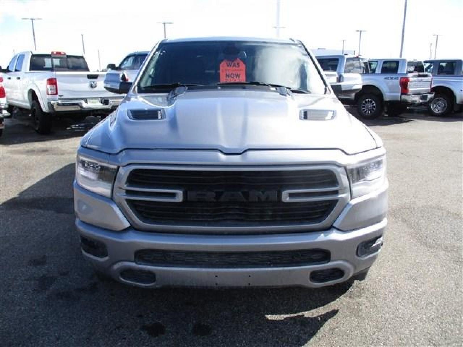 2019 SILVER /BLACK RAM 1500 SPORT (1C6SRFLT3KN) with an 8 engine, Automatic transmission, located at 1580 E Lincoln Rd, Idaho Falls, ID, 83401, (208) 523-4000, 0.000000, 0.000000 - SUPER CLEAN, 100% STOCK! COLOR MATCHED BUMPERS. PAINTED TO MATCH CAMPER SHELL. FRONT AND REAR PARKING SENSORS. BACK UP CAMERA. TOW HAUL. TRAILER BRAKE. ON THE FLY 4WD SELECT. PEDAL ADJUSTMENT. REMOTE START. CLOTH/LEATHER COMPOSITE SEATS. HEATED SEATS. HEATED STEERING HWEEL. RAM SPORT 20 INCH WHEELS. - Photo #11