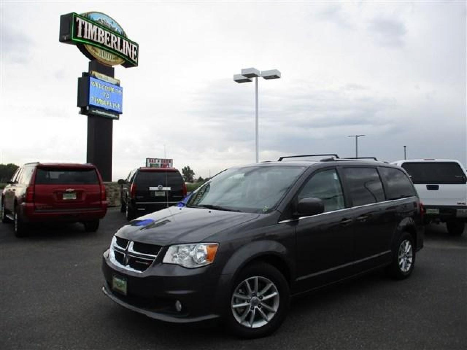 2019 GRAY /BLACK DODGE GRAND CARAVAN SXT (2C4RDGCG0KR) with an 6 engine, Automatic transmission, located at 1235 N Woodruff Ave., Idaho Falls, 83401, (208) 523-1053, 43.507172, -112.000488 - Hard to find loaded, low mile minivan! Comes in a beautiful dark charcoal grey paint that is in amazing condition. Body and interior are in flawless condition. Tires are nearly new with great tread! Load up the family and come see if it fits your needs! Inside you'll find comfortable leather trimmed - Photo #0