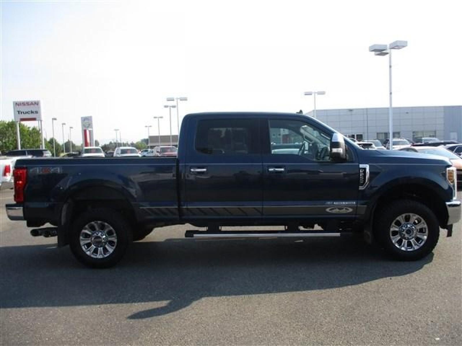 2019 BLUE /BLACK FORD F250 LARIAT (1FT7W2BT2KE) with an 8 engine, Automatic transmission, located at 1580 E Lincoln Rd, Idaho Falls, ID, 83401, (208) 523-4000, 0.000000, 0.000000 - LARIAT PACKAGE. HARD TO FIND ROYAL BLUE PAINT COLOR. NEWER TIRES WITH 90%+ TREAD. HEATED AND COOLED SEATS. REAR HEATED SEATS. REMOTE START. REMOTE TAILGATE. BACK UP CAMERA. EXHAUST BRAKE. TRAILER BRAKE. LOCKING REAR DIFF. B and O PREMIUM SOUND. PEDAL ADJUST. 6.7L POWERSTROKE- 4WD- CREW CAB- STAN - Photo #6