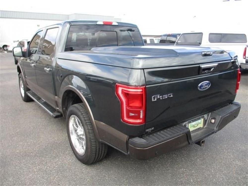 2015 GREEN /BLACK FORD F150 SUPERCREW LARIAT (1FTEW1EG2FK) with an 6 engine, Automatic transmission, located at 1580 E Lincoln Rd, Idaho Falls, ID, 83401, (208) 523-4000, 0.000000, 0.000000 - Photo #3
