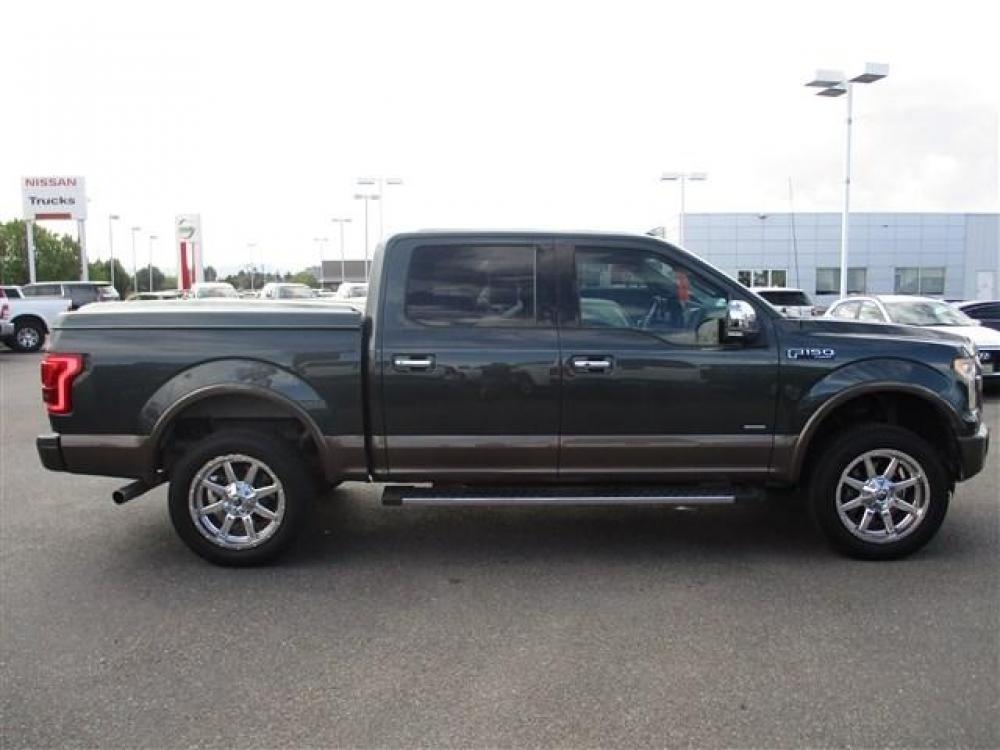 2015 GREEN /BLACK FORD F150 SUPERCREW LARIAT (1FTEW1EG2FK) with an 6 engine, Automatic transmission, located at 1580 E Lincoln Rd, Idaho Falls, ID, 83401, (208) 523-4000, 0.000000, 0.000000 - Photo #6