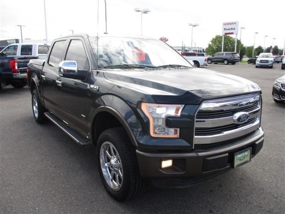 2015 GREEN /BLACK FORD F150 SUPERCREW LARIAT (1FTEW1EG2FK) with an 6 engine, Automatic transmission, located at 1580 E Lincoln Rd, Idaho Falls, ID, 83401, (208) 523-4000, 0.000000, 0.000000 - Photo #7