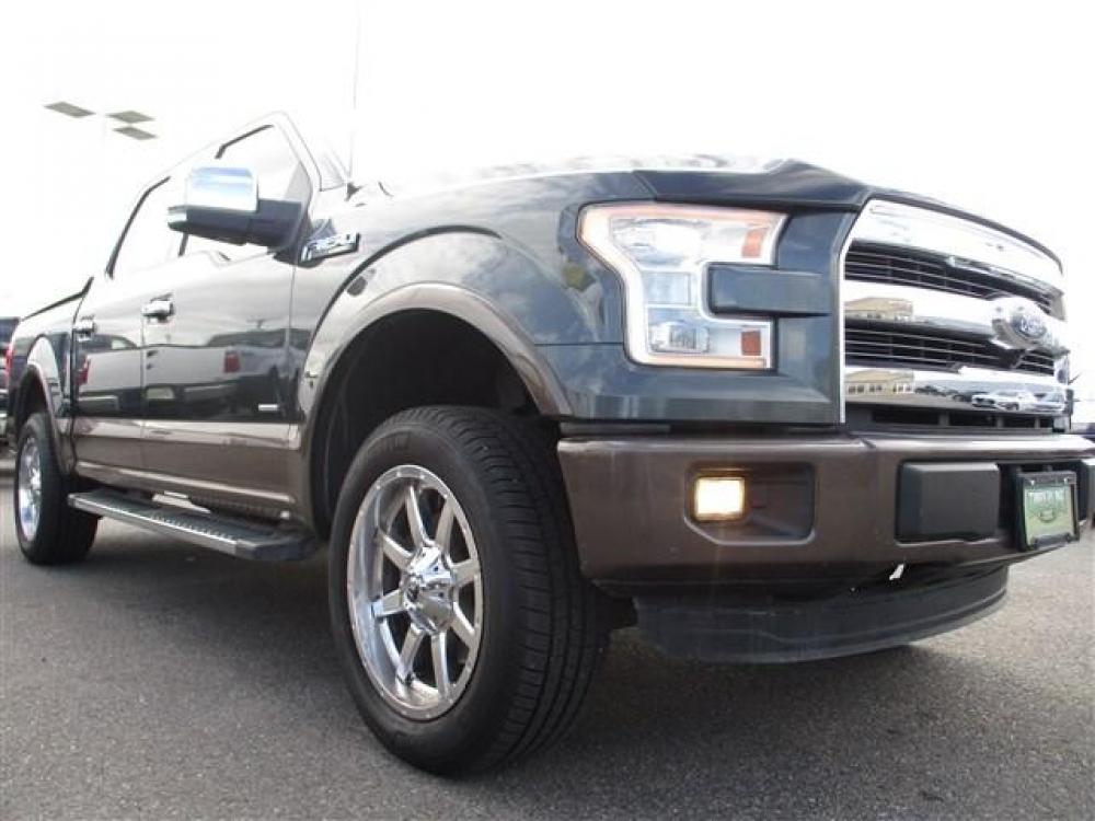 2015 GREEN /BLACK FORD F150 SUPERCREW LARIAT (1FTEW1EG2FK) with an 6 engine, Automatic transmission, located at 1580 E Lincoln Rd, Idaho Falls, ID, 83401, (208) 523-4000, 0.000000, 0.000000 - Photo #8