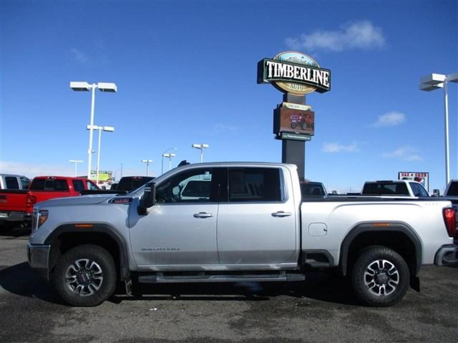 2021 SILVER /BLACK GMC SIERRA 3500 SLE (1GT49TEY3MF) with an 8 engine, Automatic transmission, located at 1580 E Lincoln Rd, Idaho Falls, ID, 83401, (208) 523-4000, 0.000000, 0.000000 - 90%+ TREAD ON HANKOOK DYNAPRO AT2'S. BED LINER WITH FACTORY FIFTH WHEEL PUCK SYSTEM. HEATED CLOTH SEATS. HEATED STEERING WHEEL. BACK UP CAMERA. BODY AND PAINT IN PERFECT CONDITION. 6 SEATER INTERIOR. REMOTE START. REMOTE TAILGATE. EXHAUST BRAKE. TRAILER BACK UP ASSIST. APPLE CAR PLAY. ANDRIOD AUTO. - Photo #2