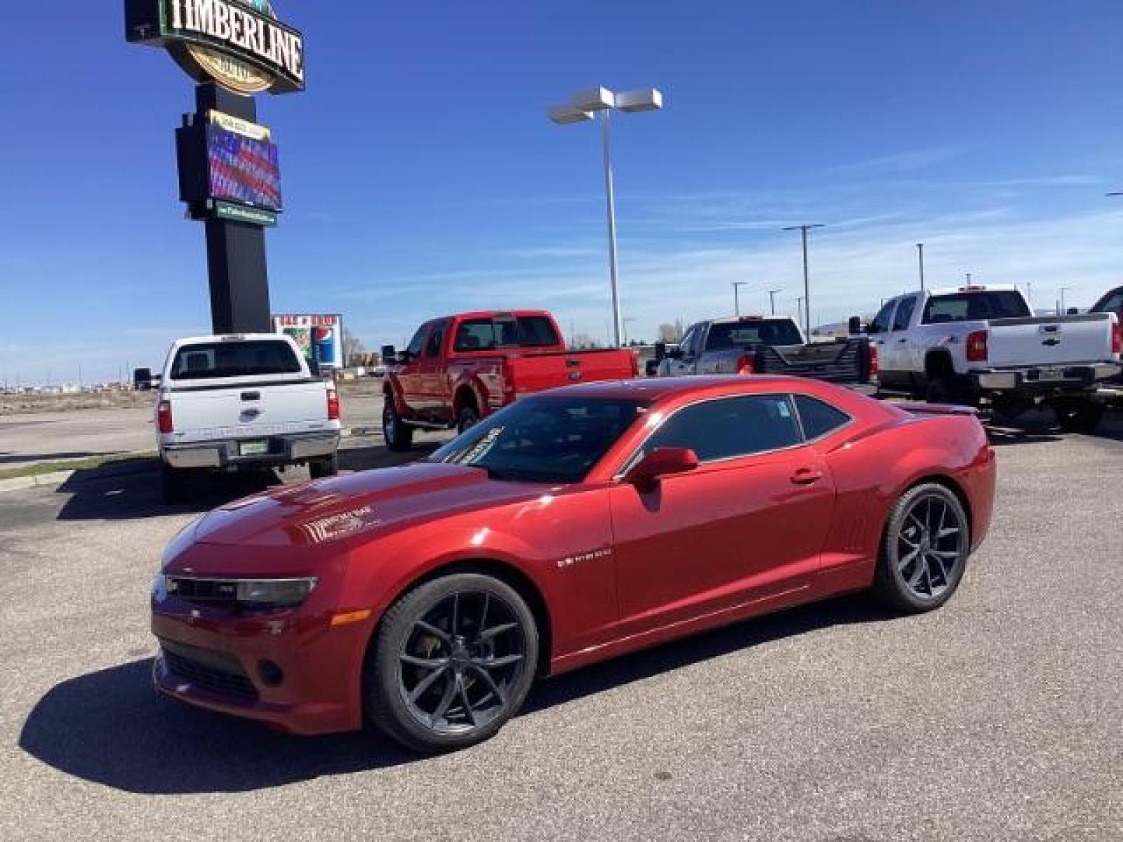 2015 Red Rock Metallic /Black Chevrolet Camaro 1LT Coupe (2G1FD1E31F9) with an 3.6L V6 DOHC 24V FFV engine, 6-Speed Automatic transmission, located at 1235 N Woodruff Ave., Idaho Falls, 83401, (208) 523-1053, 43.507172, -112.000488 - Photo #0