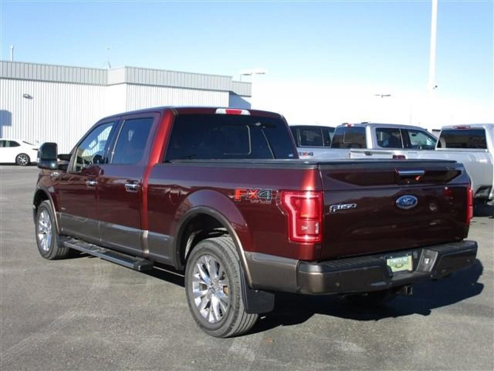 2015 MAROON FORD F150 SUPERCREW (1FTFW1EG4FF) with an 6 engine, Automatic transmission, located at 1580 E Lincoln Rd, Idaho Falls, ID, 83401, (208) 523-4000, 0.000000, 0.000000 - REALLY RARE TWO TONE PAINT ON THIS FX4 F150 ECOBOOST! WE'VE GOT BRAND NEW KHUMO VENTURE AT3 TIRES ON THE WAY FOR IT. ITS GOT A SPRAY IN BED LINER AND A SOFT TUXEDO TONNEAU COVER. COMES WITH FORD'S FACTORY RUNNING BOARDS. IT HAS THE SOFT DROP TAILGATE WITH THE STEP INSIDE. HAS FULL SIZED WEATHER TECH - Photo #3